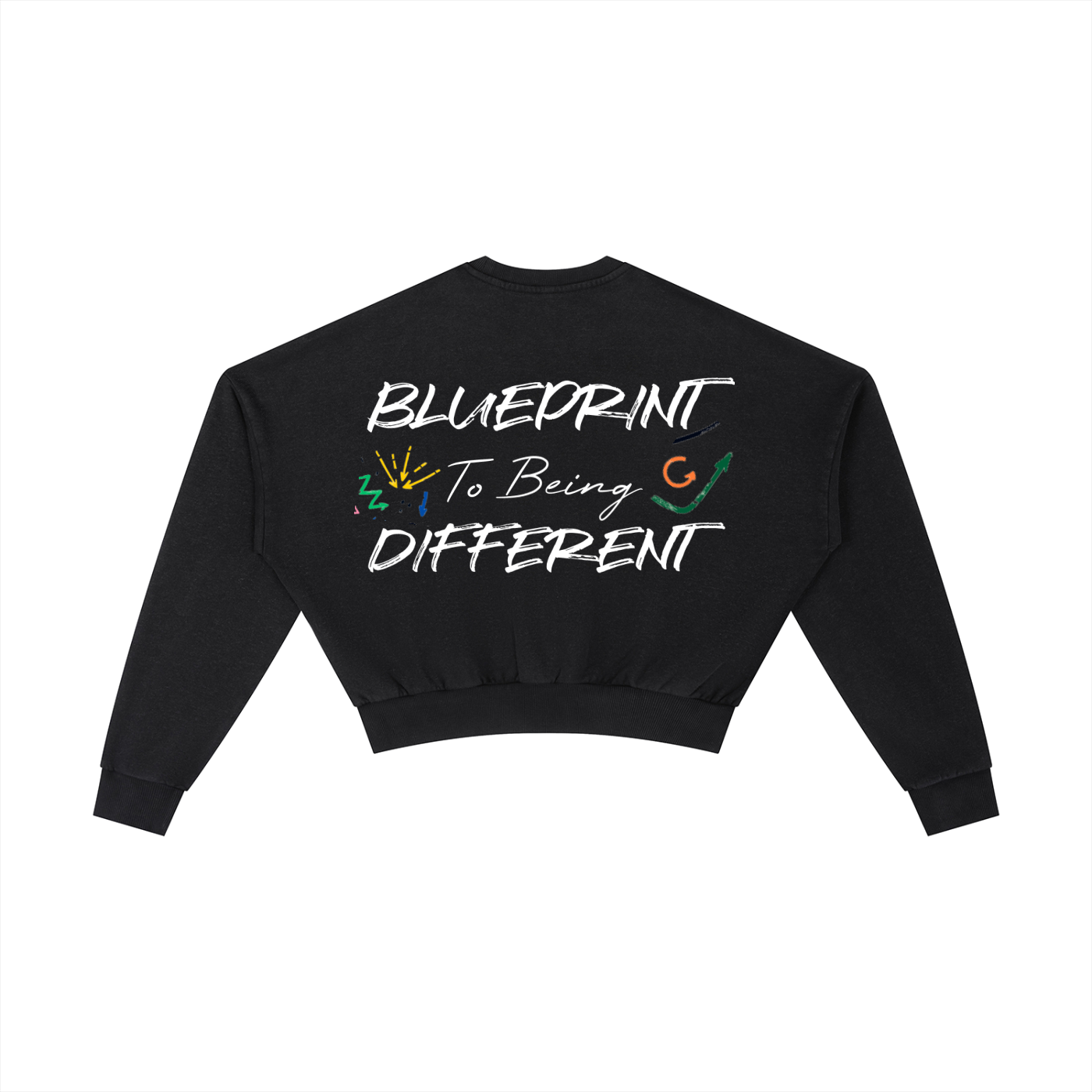 Blueprint To Being Different Women’s Cropped Sweatshirt