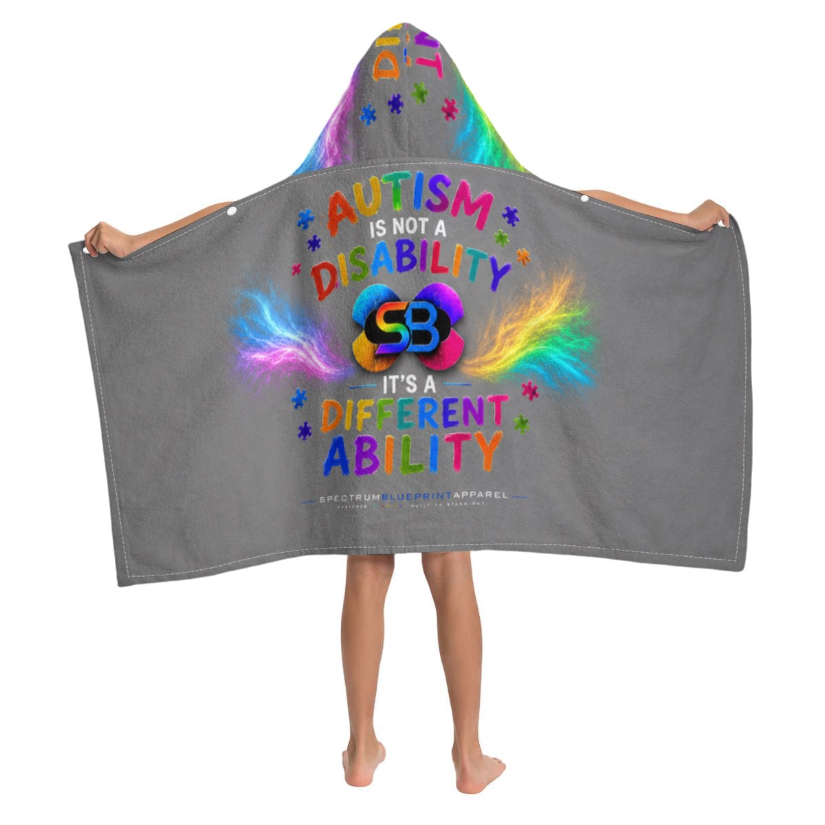Kids Hooded Towel Poncho