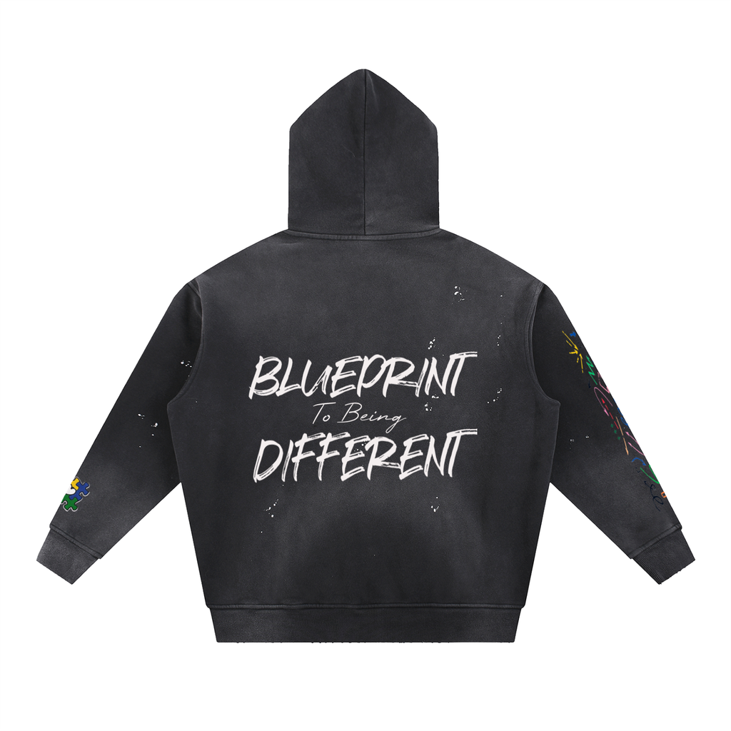 Blueprint To Being Different Adult Hoodie